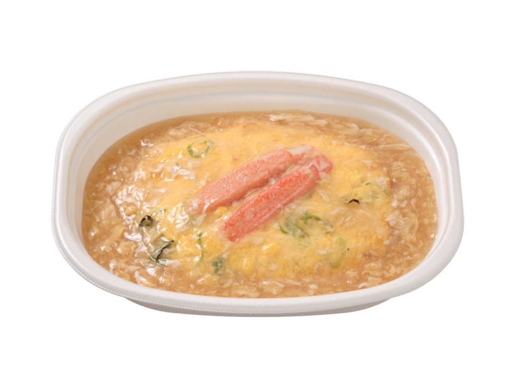 鶏ガラ醤油餡の天津飯