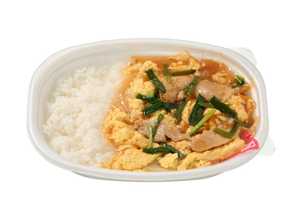 鉄鍋炒めのニラ玉弁当