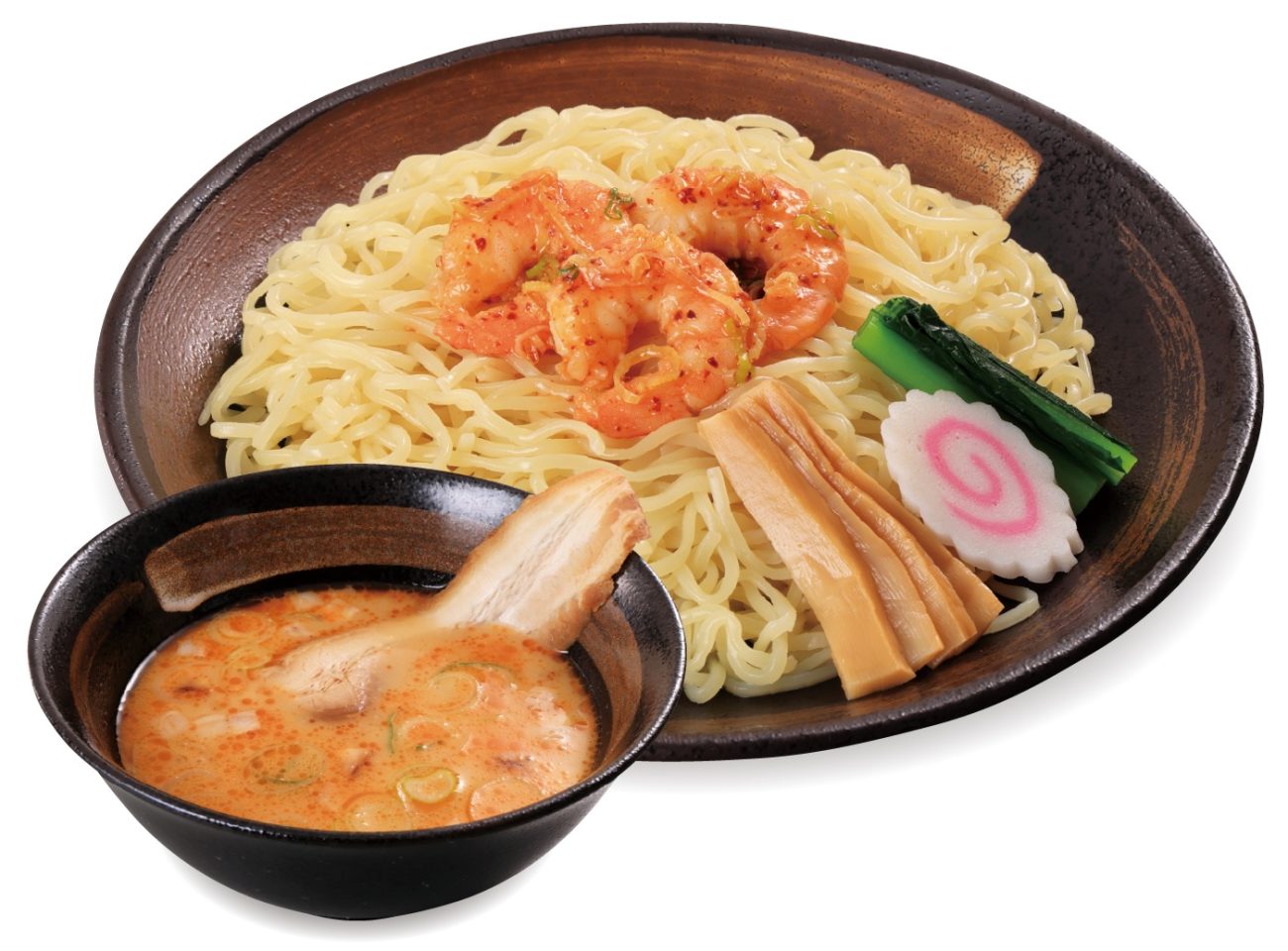 幸楽苑「エビ味噌つけめん」