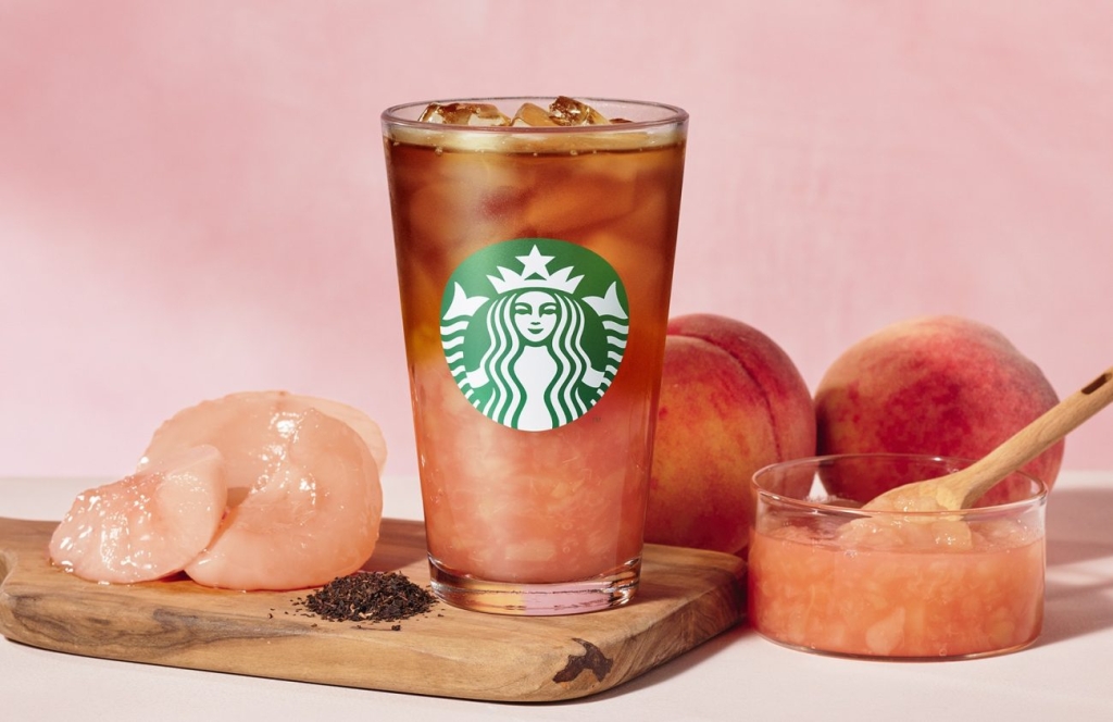 スターバックスコーヒー「クラフト ジューシー ピーチ ティー」