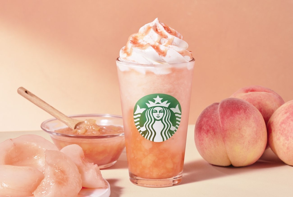 スターバックスコーヒー「ヘブンリー ピーチ フラペチーノ」