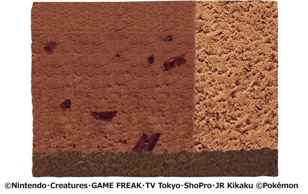 サーティワン「ポケモン パレット4」ダークチョコビッツ入りチョコレート+ミルクチョコレート+チョコレートスポンジ