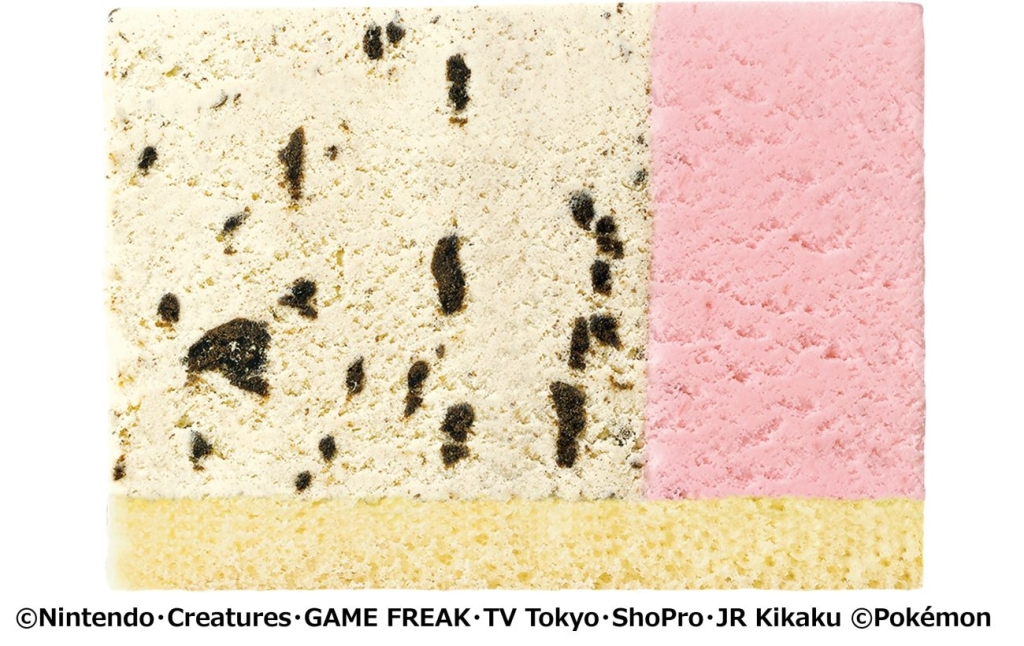 サーティワン「ポケモン パレット4」クッキー入りバニラ+ストロベリー+ホワイトスポンジ
