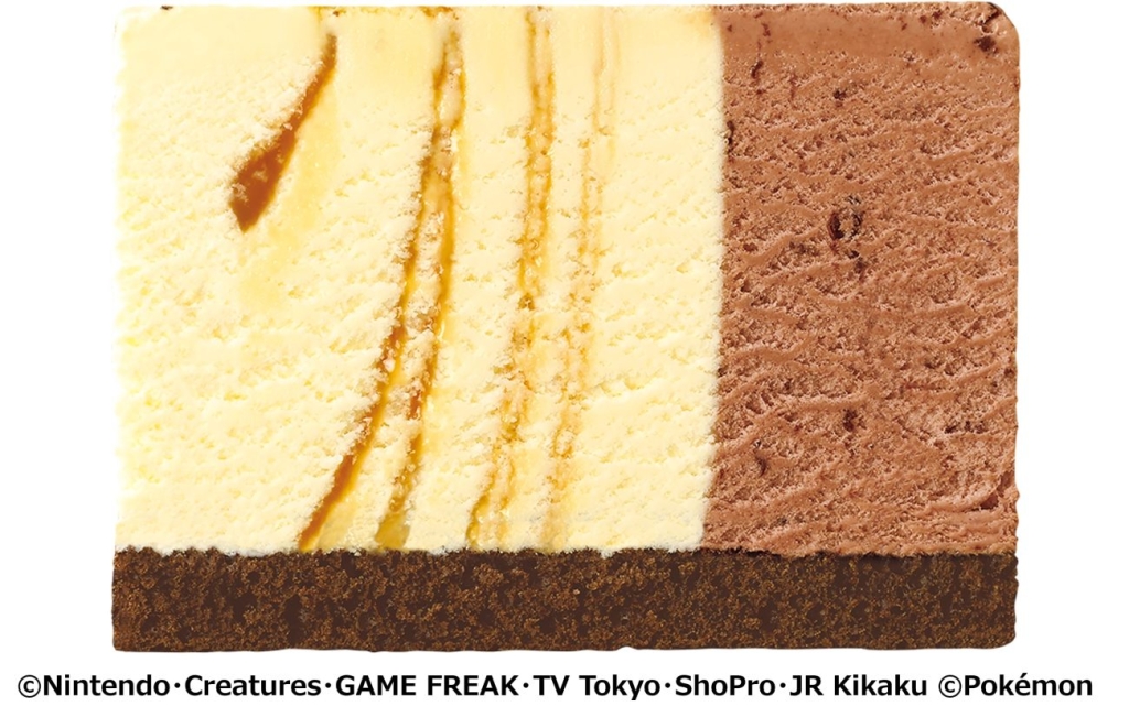 サーティワン「ポケモン パレット4」キャラメルリボン+チョップドチョコレート+チョコレートスポンジ