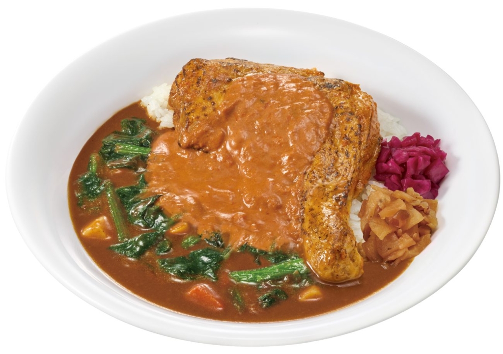 すき家「ほうれん草バターチキンソースカレー」