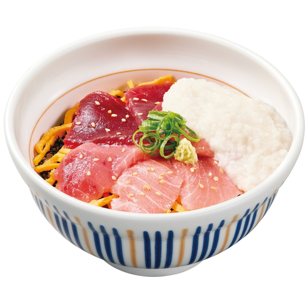 同時販売する「山かけ天然南まぐろ丼」