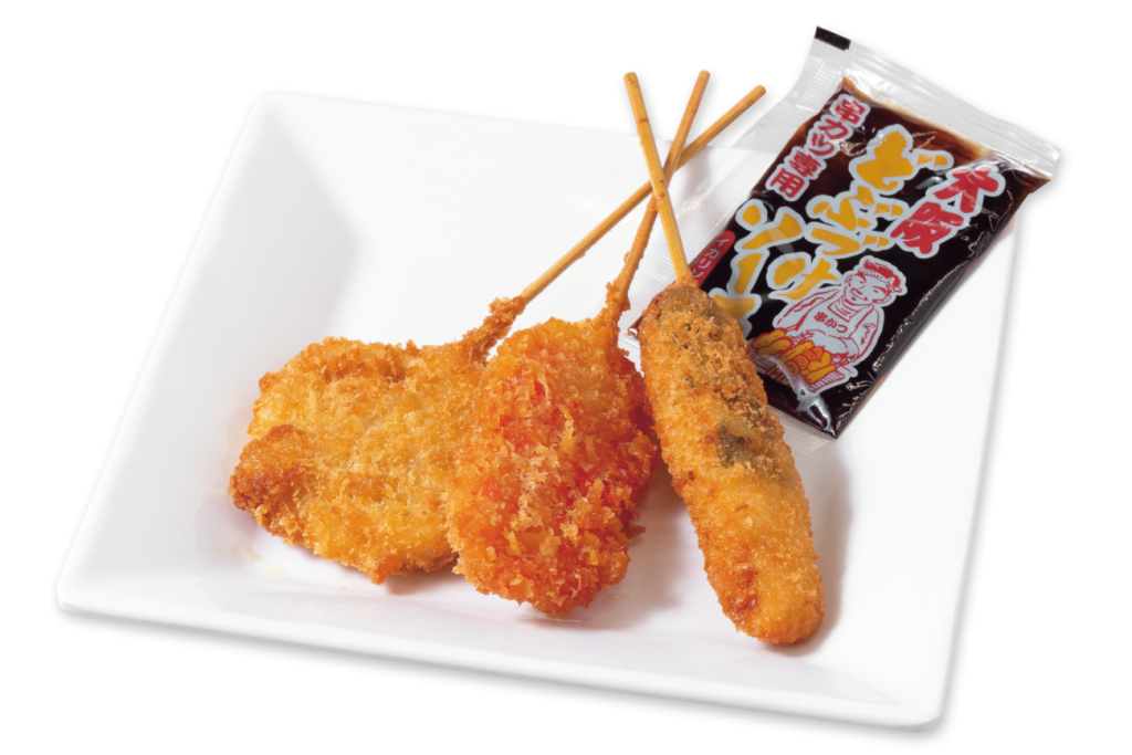 じゅうじゅうカルビ「串カツ盛り合わせ」