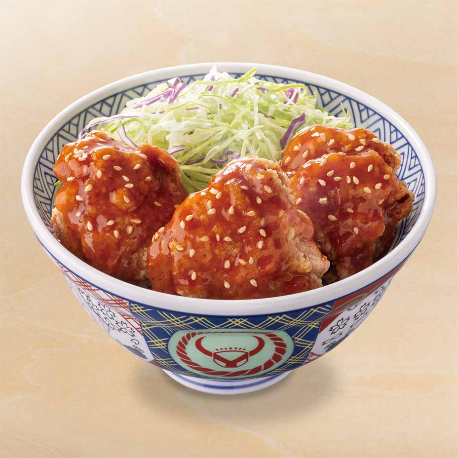 吉野家「ヤンニョムから揚げ丼 並盛」税込729円