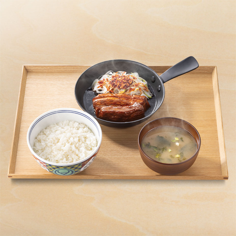 吉野家「厚切り豚角煮定食」