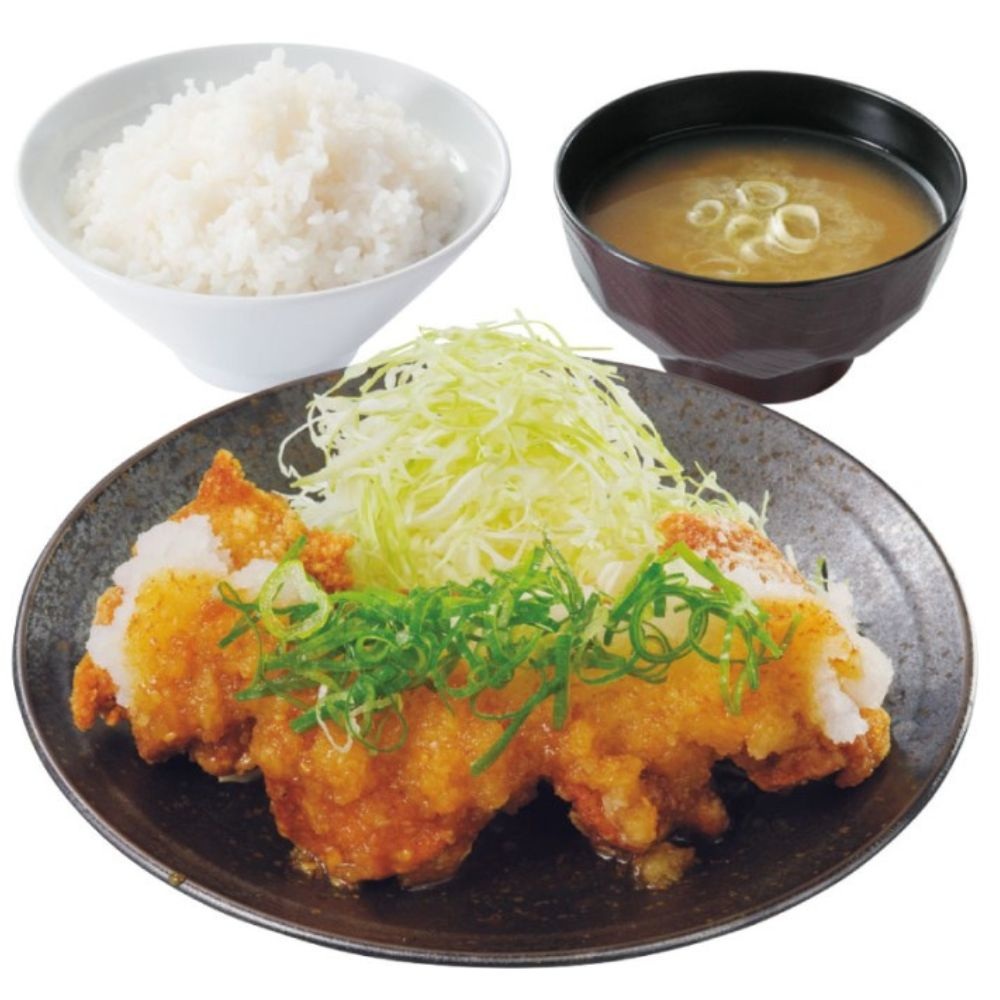 からやまの「ねぎおろしからあげ定食」