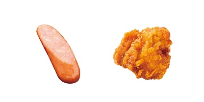 ほっかほっか亭「ウインナー(ハーフカット)」「唐揚」