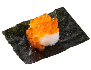魚べい・元気寿司「大粒いくら海苔包み」