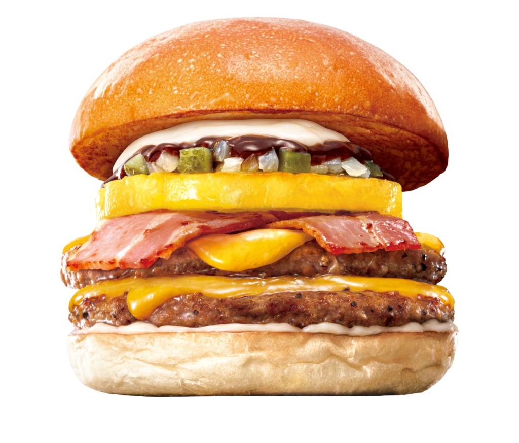 ロッテリア「ダブルBBQパイン絶品チーズバーガー」