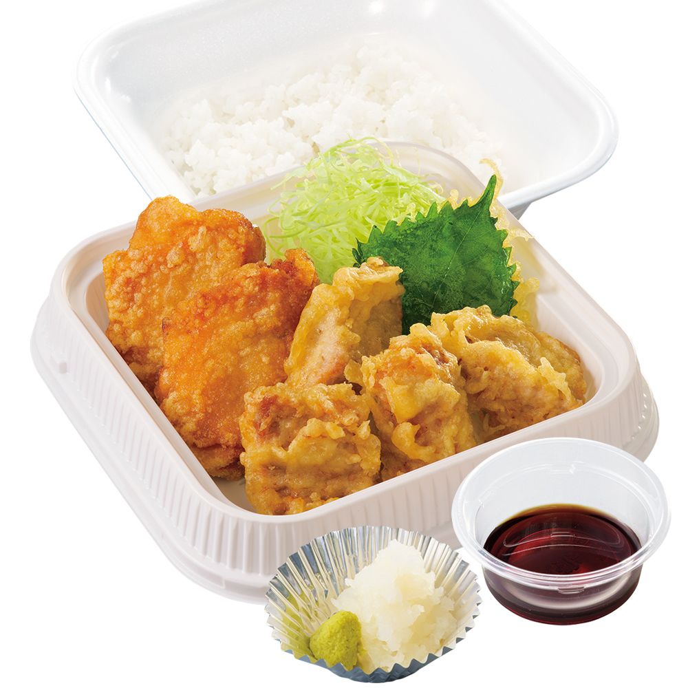 からやま「マグロ天合盛り弁当」