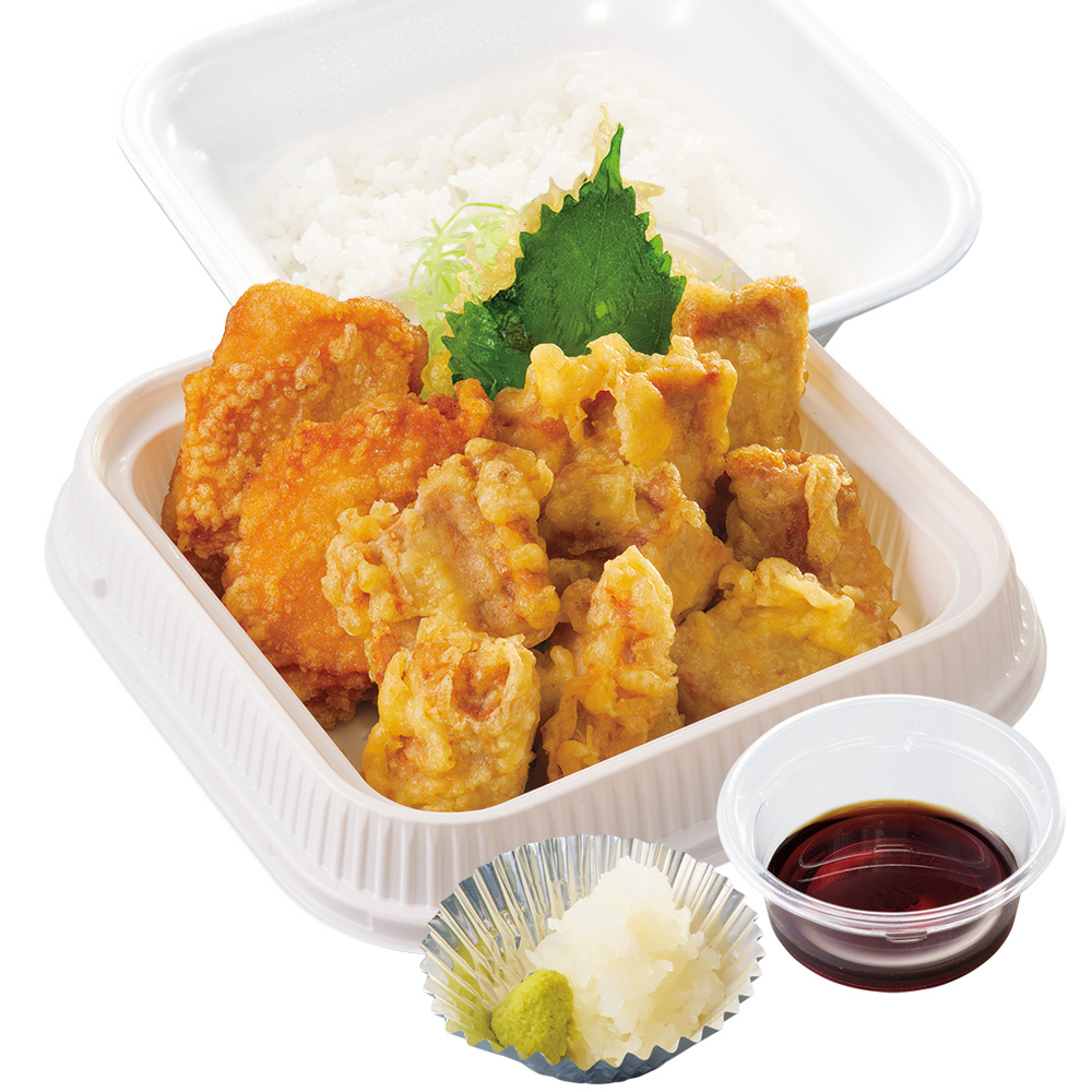 からやま「マグロ天倍盛り弁当」