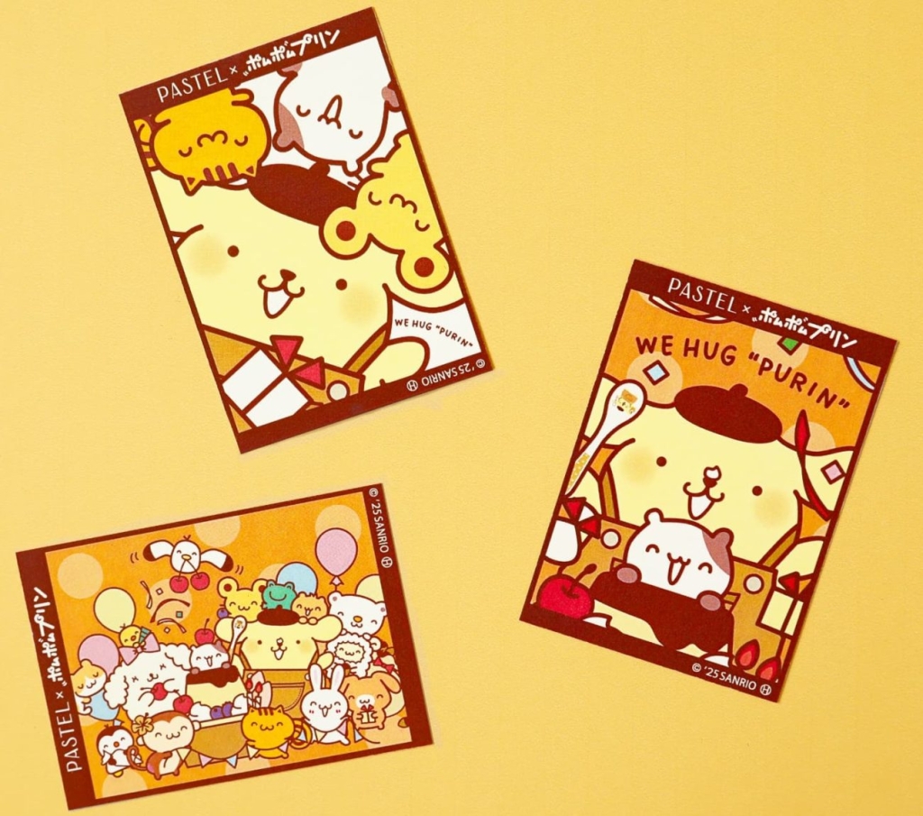 「ポムポムプリンの焼き菓子えほん」付属ステッカー(全3種からランダムで1枚)