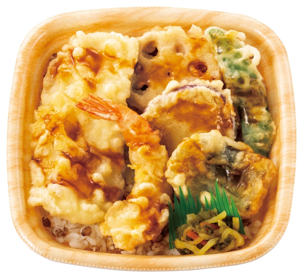 ほっともっと「もちミニ 海鮮天丼～もち麦ごはんのミニ弁当～」