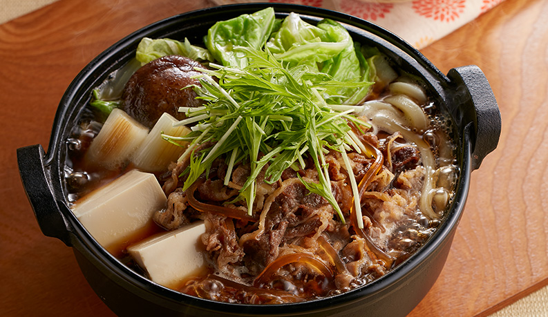 ジョイフル「肉増し!すき焼き鍋定食」