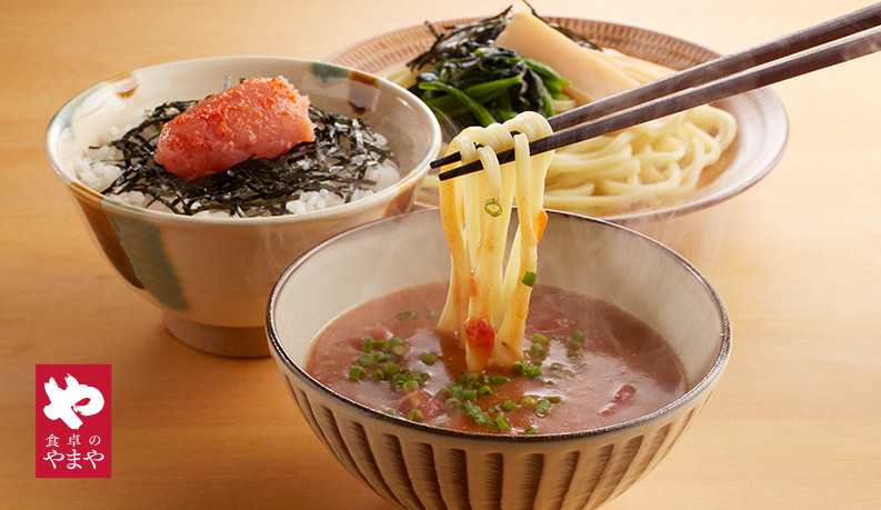 ジョイフル「めんたいつけ麺と明太子ご飯」
