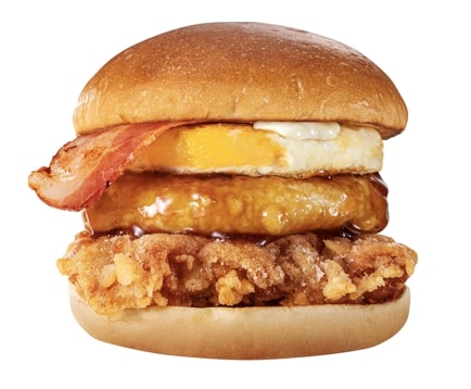 ファーストキッチン「月見もっちチキン竜田バーガー」