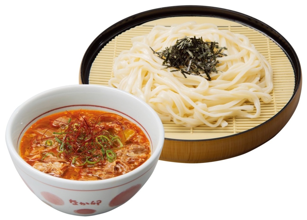 なか卯「旨辛牛肉つけうどん」
