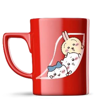 「ネスカフェ ふわラテ」×「ちいかわ」赤マグ