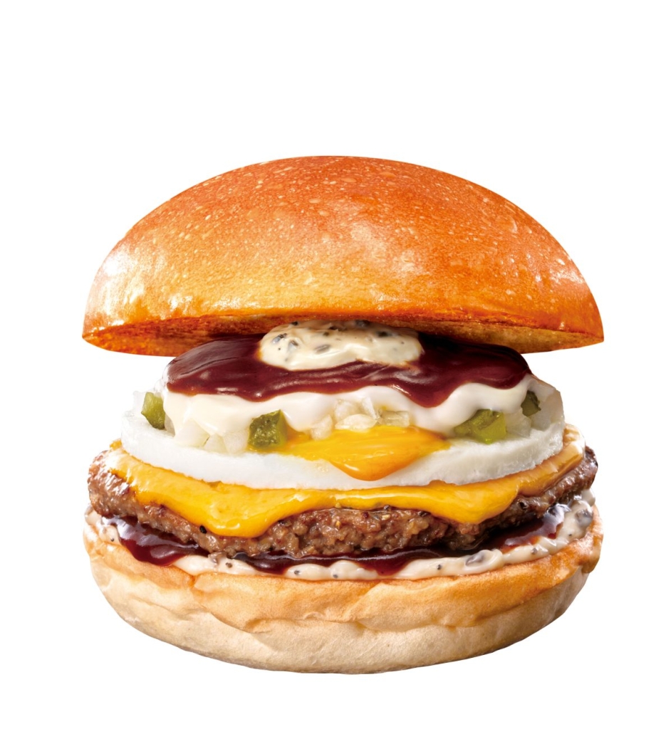 ロッテリア「トリュフ薫る半熟月見 絶品チーズバーガー」