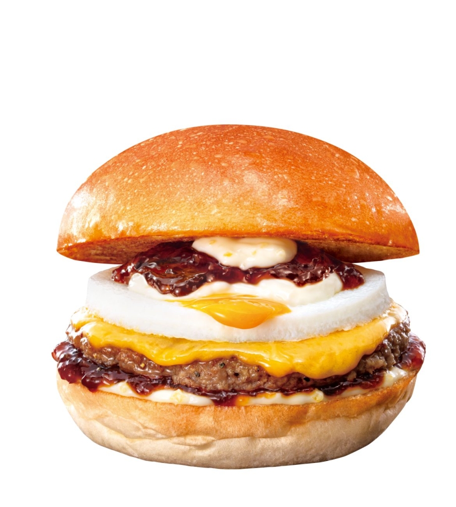 ロッテリア「和風半熟月見 絶品チーズバーガー」