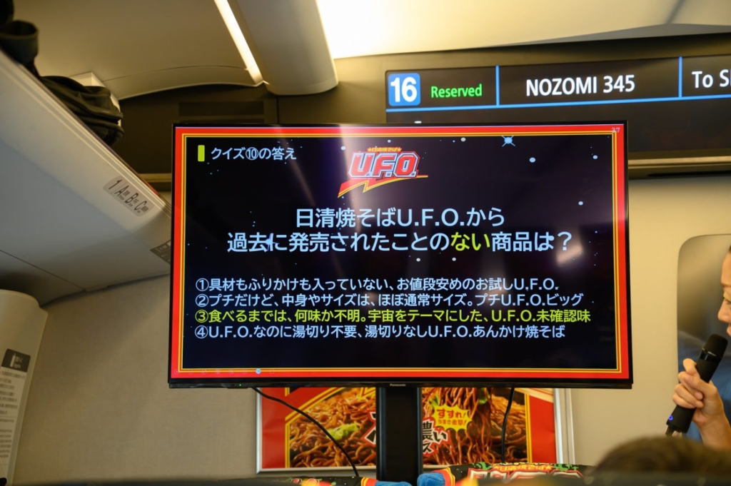 「U.F.O.」にまつわるさまざまなクイズに挑戦した