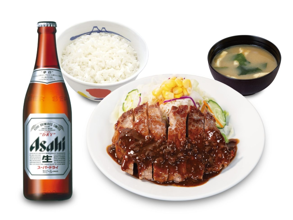 松屋「シビ辛麻辣トンテキ定食ビールセット」