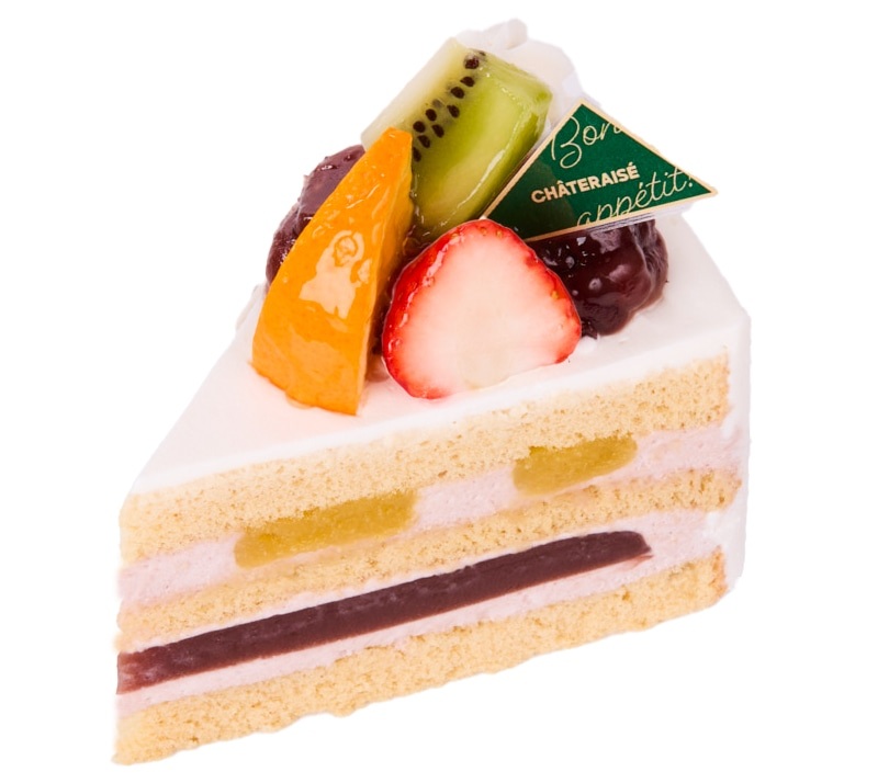 敬老の日 小豆と栗のショートケーキ