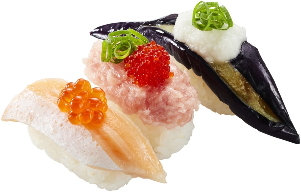 かっぱ寿司「秋の彩り三種盛り」