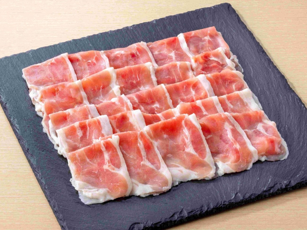 しゃぶ葉で提供する合鴨肉