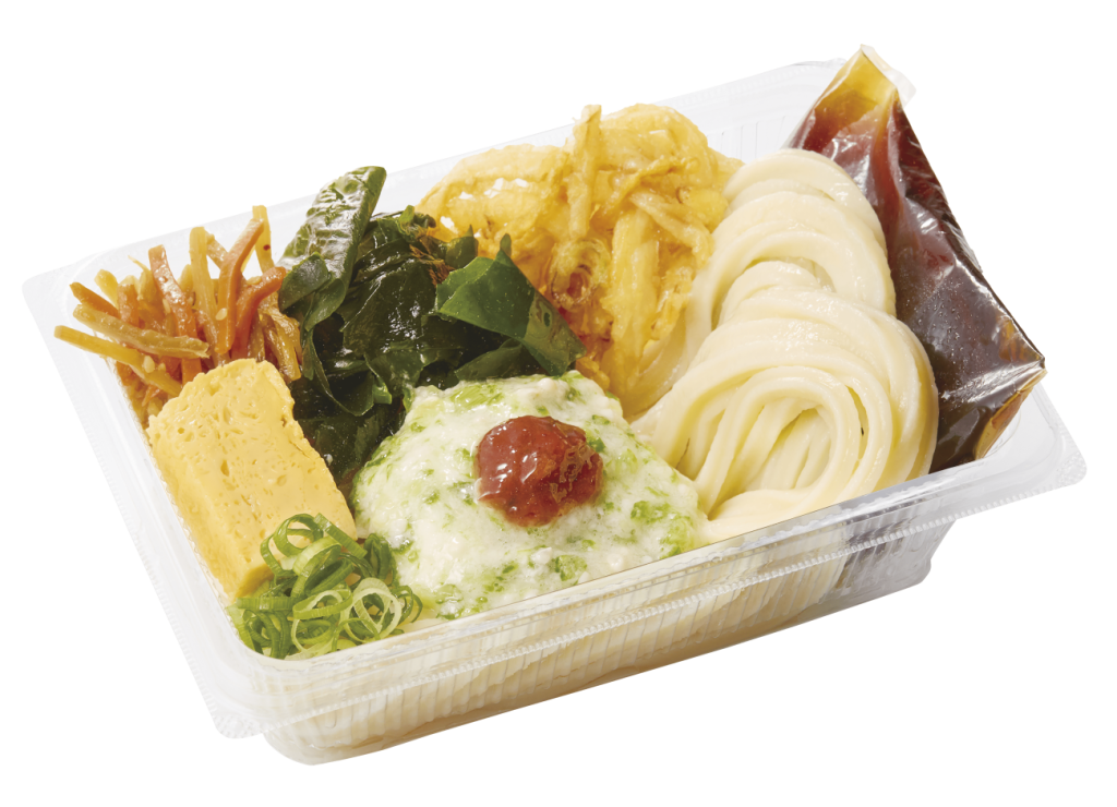 梅とろろオクラうどん弁当