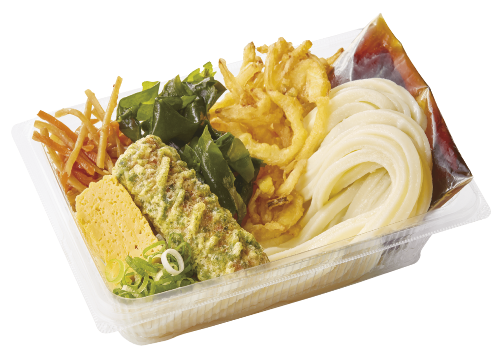 2種の天ぷらとおかずの定番うどん弁当