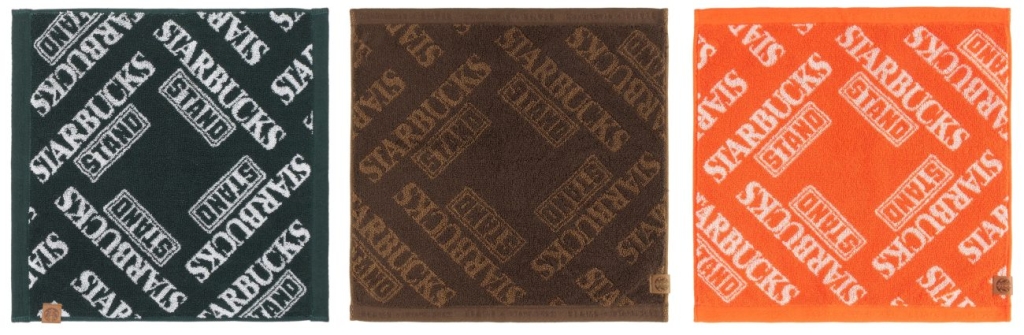 STARBUCKS STAND by BEAMS LOGO ハンドタオル