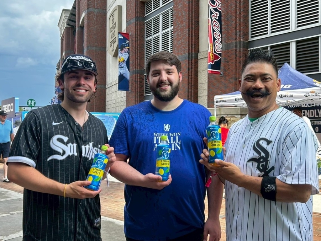 2025年7月に行われたMLBオールスターゲームの会場で「LEMON GREEN」の先行試飲会を実施