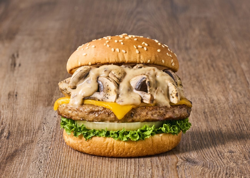フレッシュネスバーガー「ダブルマッシュルームチーズバーガー ポルチーニクリームソース」
