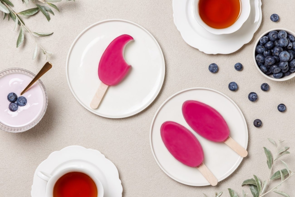 「明治ブルガリア フローズンヨーグルトデザート ブルーベリー」