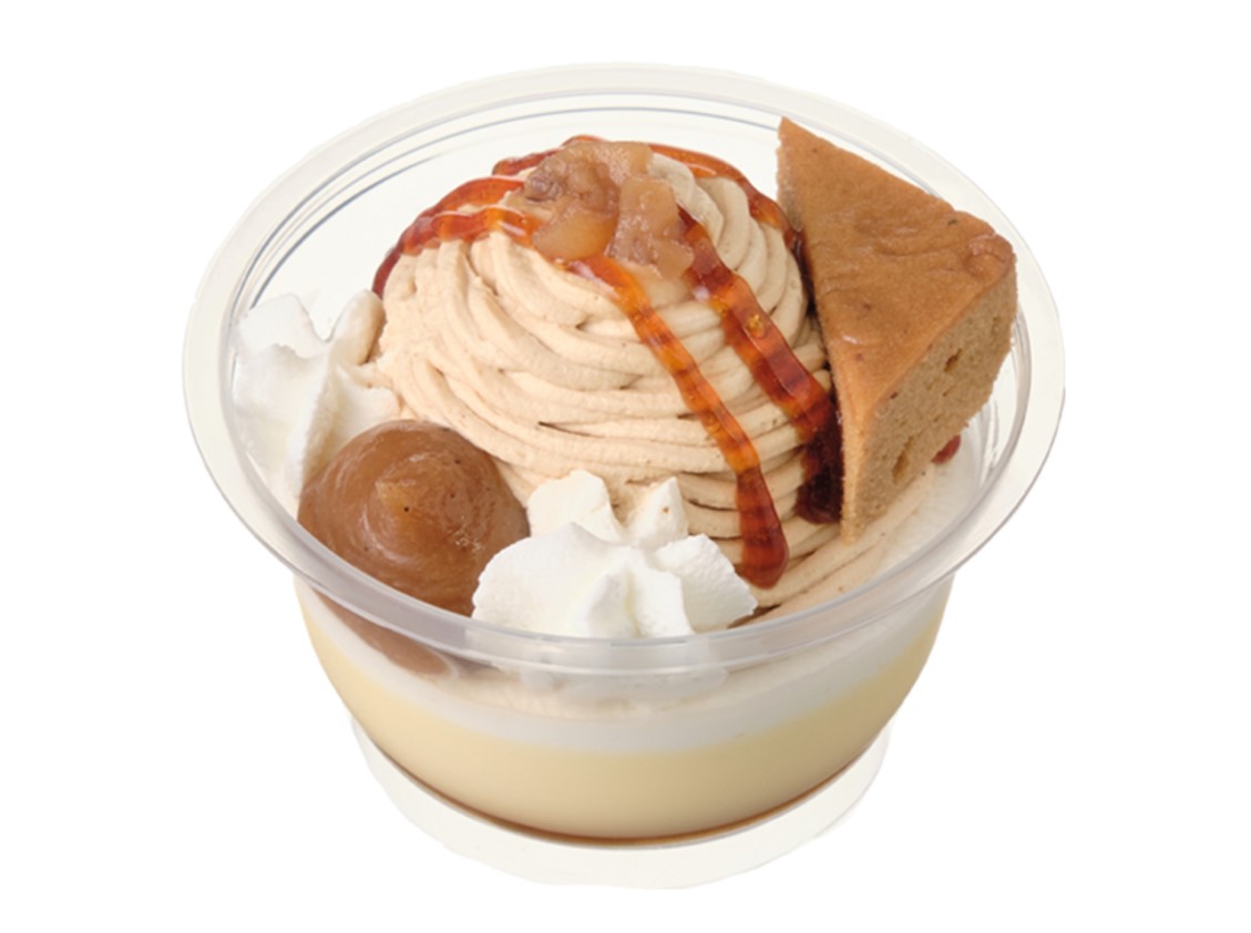 セブン‐イレブン「プリンケーキパフェ 栗三昧」