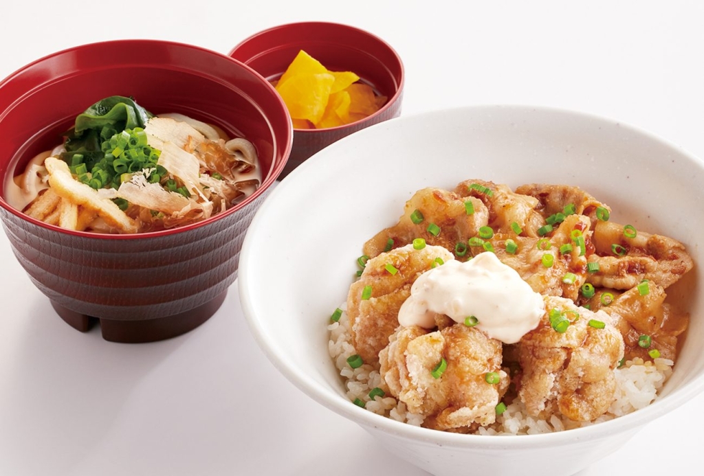 ジョイフル ボリューム満点ランチ～「すたみなチキン南蛮丼(小うどん付)」
