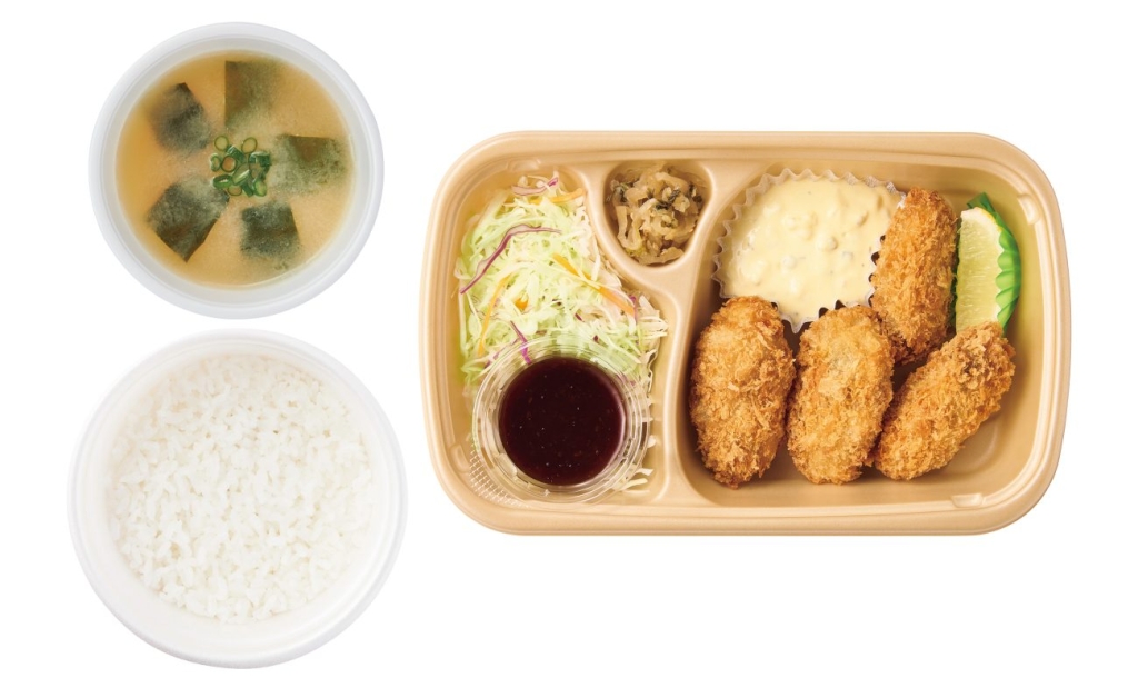 [テイクアウト]かきフライ(4個) ごはん･みそ汁付 1,090円