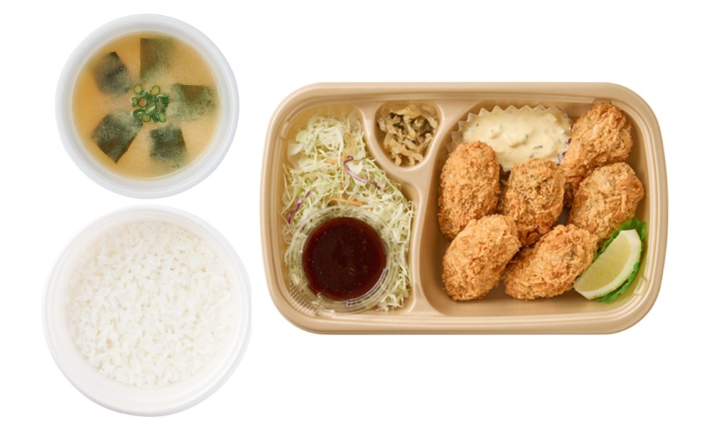 [テイクアウト]かきフライ(6個) ごはん･みそ汁付 1,390円