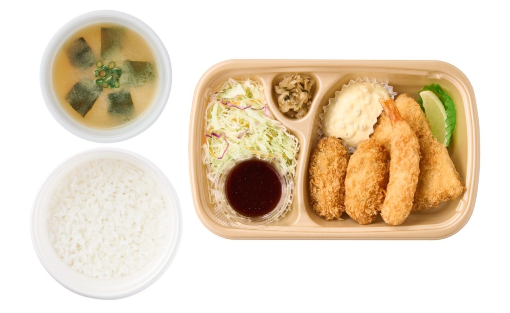 [テイクアウト]かきフライミックス ごはん･みそ汁付 1,020円