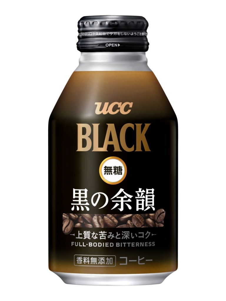「UCC BLACK無糖 黒の余韻 リキャップ缶」375g