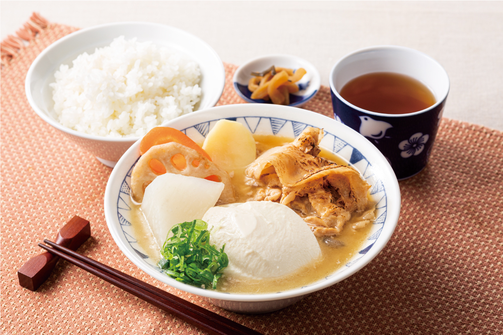 「ごろごろ野菜のごちそう豚汁定食」