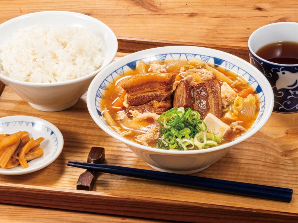 「THE角煮豚汁定食」