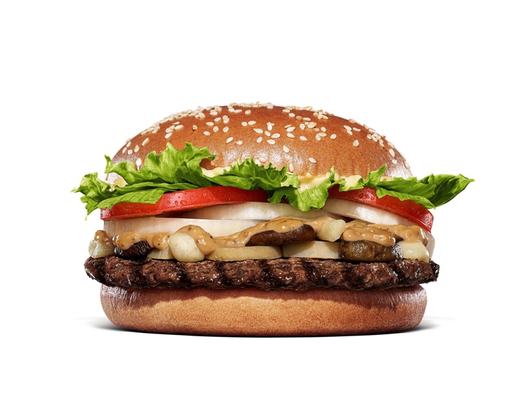 秋の風物詩バーガー「マッシュルームワッパー」