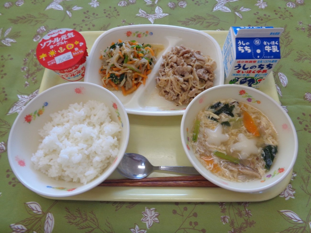 小林栄養教諭作成「韓国料理を取り入れた給食」