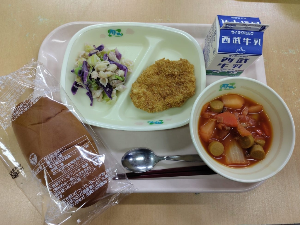 『平和の給食』(ロシア･ウクライナ戦争から3年、平和について考える給食)